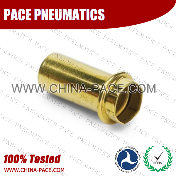 Brass Insert NTA DOT air brake compression Fittings tube support